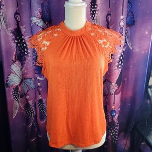 Women's beautiful orange blouse